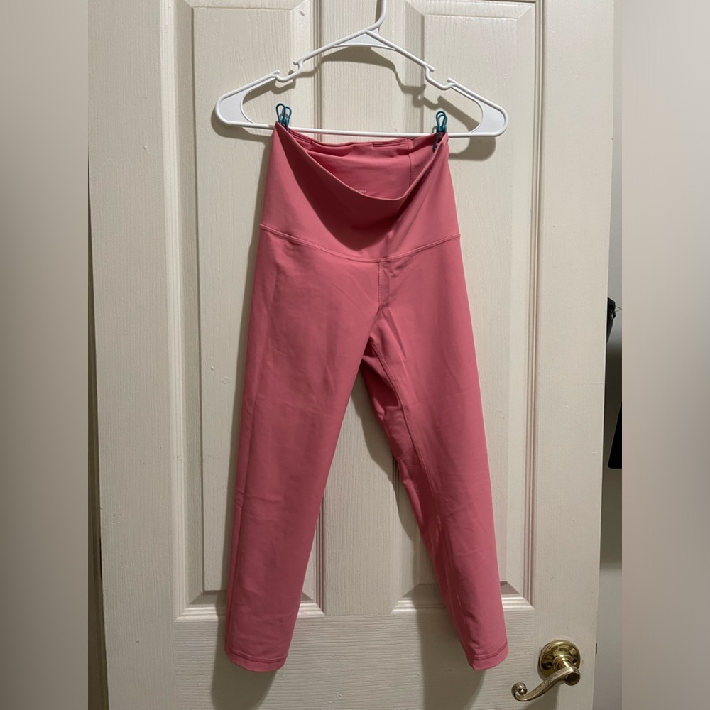 Old Navy Powerpress Extra High Rise Leggings (Capri, Size S, Pink)
